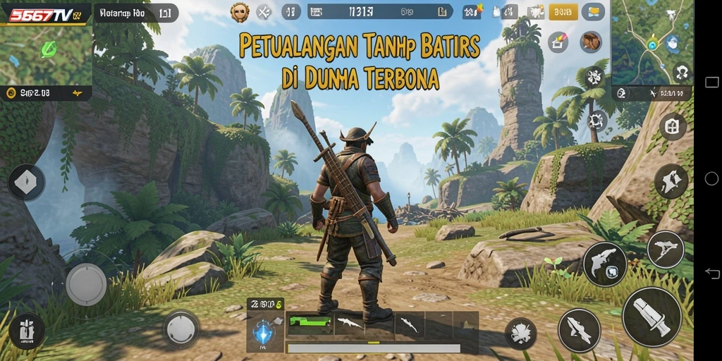 Tangkapan layar gameplay 567TV menampilkan eksplorasi dunia terbuka yang luas dan interaktif.