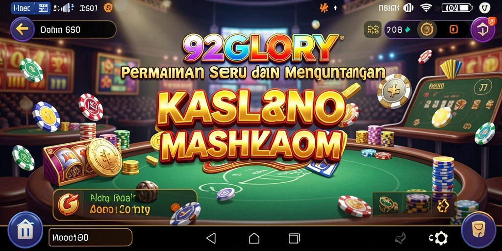 Tampilan gameplay seru dari 92GLORY yang penuh warna.