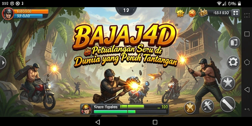 Tampilan gameplay yang mendebarkan dengan petualangan penuh warna.