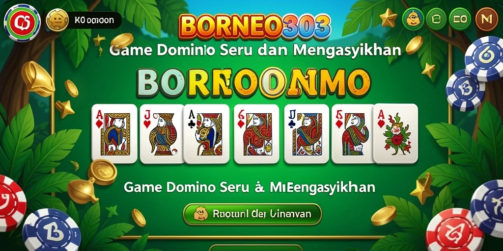 Tampilan gameplay menarik di BORNEO303 dengan domino yang penuh warna.