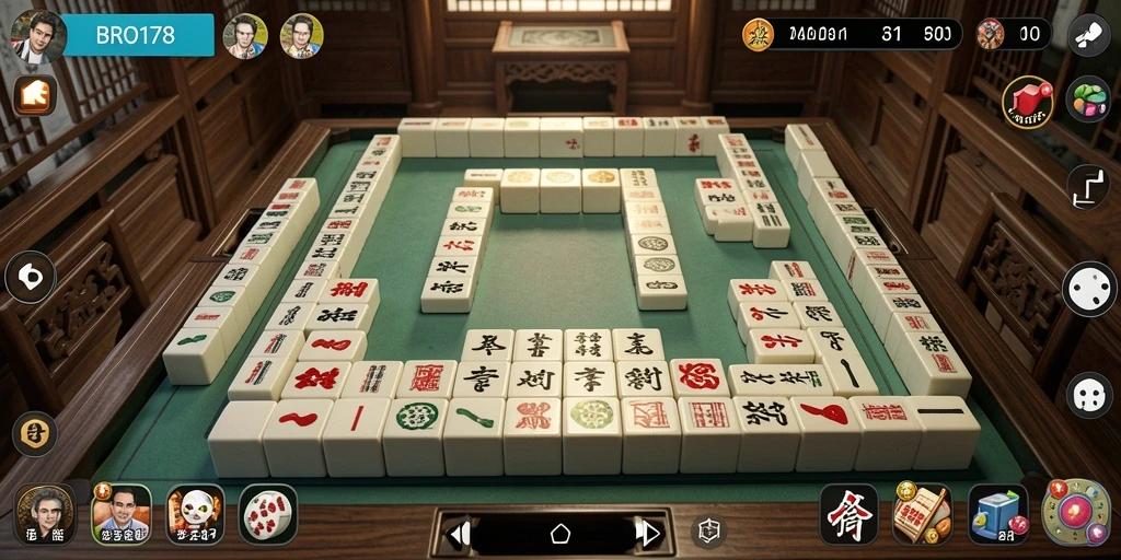 Gameplay Mahjong BRO178 yang seru dan menantang.