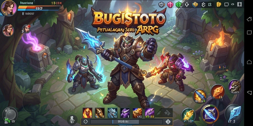 Gameplay seru di dunia fantastis BUGISTOTO dengan karakter unik.