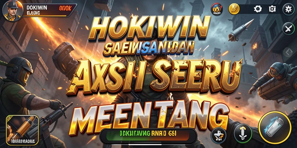 Screenshot gameplay HOKIWIN yang menunjukkan aksi mendebarkan.