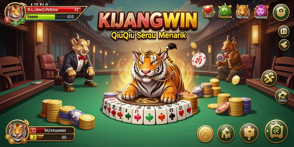 Gameplay QiuQiu yang mendebarkan dalam KIJANGWIN.