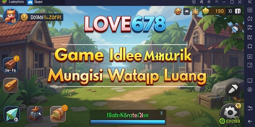 Tampilan gameplay Idle yang menarik dan penuh warna di LOVE678.