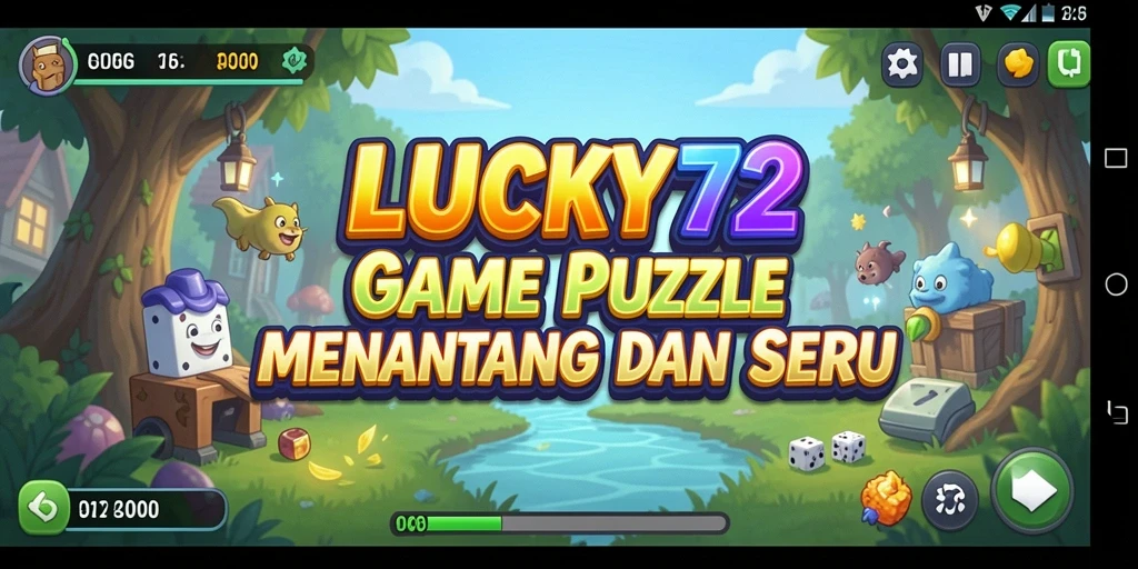 Screenshot gameplay LUCKY72 yang menunjukkan tantangan puzzle yang mengasyikkan.