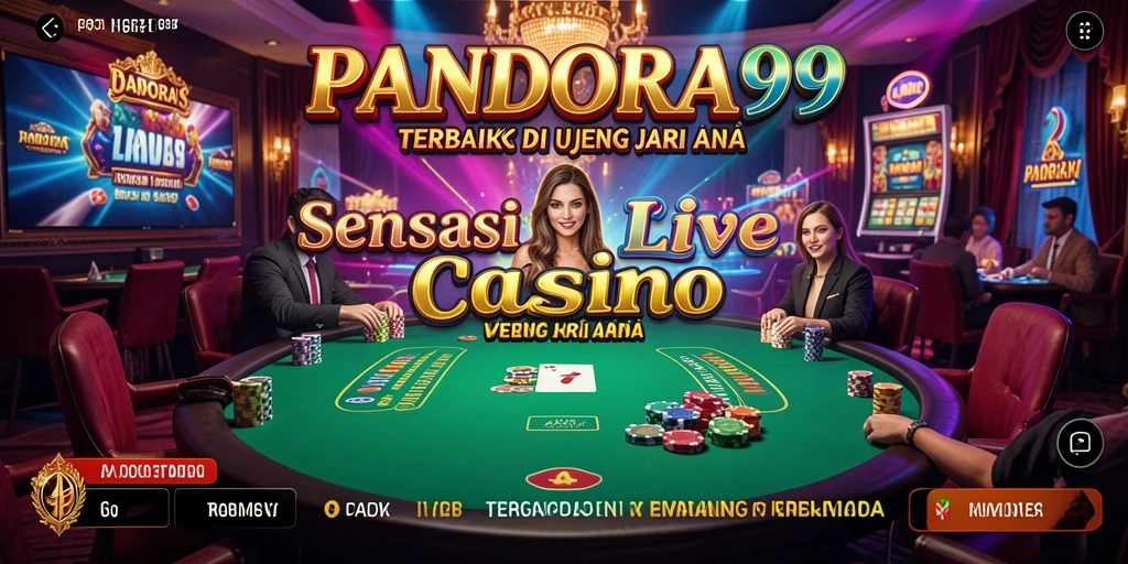 Tampilan gameplay PANDORA99 yang mendebarkan di Live Casino.