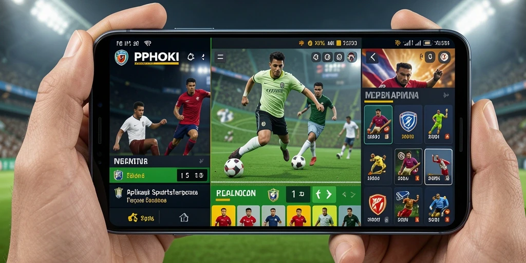 Tampilan screenshot aplikasi PPHOKI dengan fitur taruhan langsung.