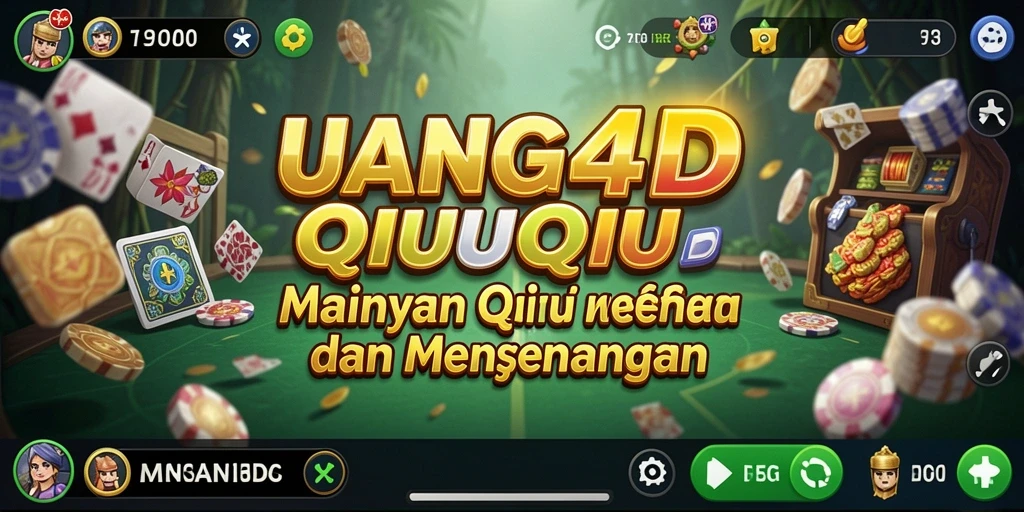 Screenshot dari gameplay QiuQiu yang mendebarkan dalam UANG4D.